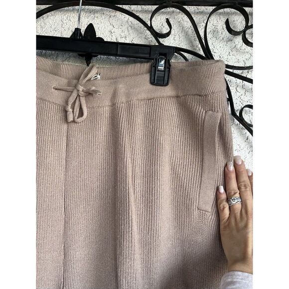 Figs Knit Loungewear Pants - Size XL - Latte Oatmeal - Picture 4 of 11